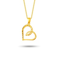 SK Jewellery Heart Mirage 916 Gold Pendant