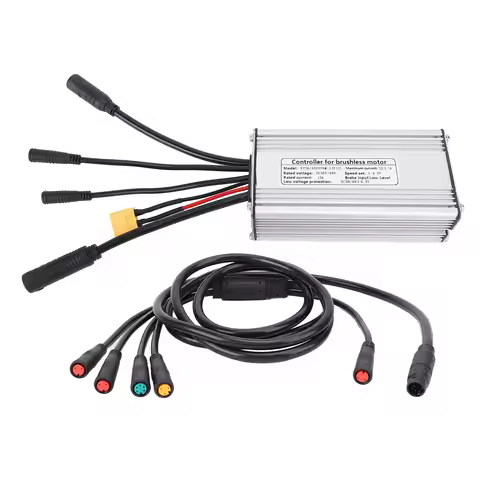KT-25A Mountain Bike Motor Controller with Cable Waterproofing Connector Reduce Noise for 36V 48V 25