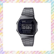 A168WGG-1B 青銅灰/灰黑色 反顯顯示方形復古跳字表 - 平行進口貨品