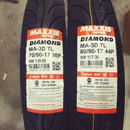 🔥TERMURAH🔥MAXXIS DIAMOND MA3D TAYAR TUBELESS  70/90/17 80/90/17 100%ORIGINAL MAXXIS
