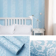 Batik Wall Wallpaper Stripedbiru 8m to 9m x 45cm