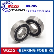 WZZG 10PCS Inch non-standard deep groove ball bicycle bearing R8ZZ /2RS size 12.7*28.575*7.938mm