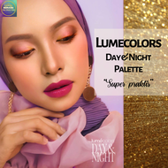 Lumecolors Day Night Palette Eyeshadow Brush Make Up set wajah praktis lengkap multifungsi by Christ