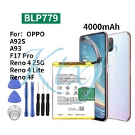 OP A92S A93 F17 pro Reno 4F/4Lite/4Z 5G Battery BLP779 Battery