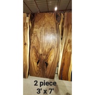 Meja makan kayu balak / dining table wood slab