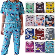 DAshop Terno Pajama freesize can fit from Small to Large Adult Pantulog Pambahay 1pair Terno for women tshirt for women sleepwear for women pajama set for women pajamas for women