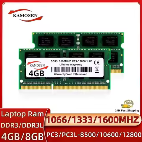 DDR3 DDR3L 4GB 8GB SO-DIMM 1333MHZ 1600MHz PC3L /PC3--12800S 10600S 8500S 1.5V 1.35V 204pin 2RX8 SOD