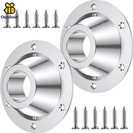 2Pcs RV Table Base Aluminium Alloy RV Pedestal Table Base Flange Standard RV Table Floor Mounting Ba