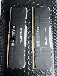 新淨二手 Crucial  DDr4 3600 16GB 8x2 RGB RAM