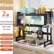 Rak Piring Atas Wastafel Stainless Steel/ Rak Wastafel Peralatan Dapur Piring Stainles /Rak Dapur Bi