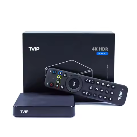 Linux&Android TV Box TVIP605 SE 4K 2.4G/5G dual WiFi Quad Core Smart Tvip Box Tvip605 Dual System v.