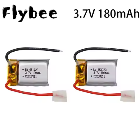 3.7V 180mAh Lipo battery For Syma S109G S111G MJXRC X900 X901 Helicopter Battery 3.7 V 180 mAH 65173