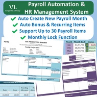 VL Payroll Automation & HR Management System – Sovereign Version | Advanced Payroll Excel | 30 Payro