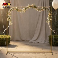 [LAHOMIA] Backdrop Frame Angled Support Feet Metal Backdrop Stand Gold Square 15x2m