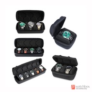 Portable Watch Travel Case, Shockproof EVA Leather Zippered Watch Storage Box, Anti-Fall Dustproof W