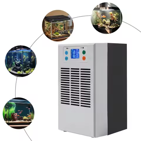 100W 30L Small Fish Tank Water Heater&Chiller Aquarium Chiller Semiconductor Electronic Aquarium Coo