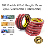 READY STOCK 3M Double Sided Acrylic Foam Type (10mmX8m / 18mmX8m)