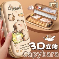 3D Printed Cute Capybara Pen Box - Waterproof, Dustproof, Large Capacity Pen Bag