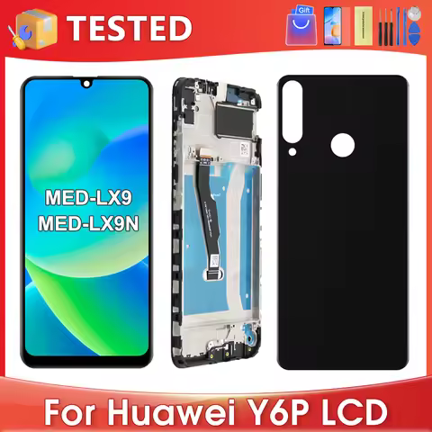 6.3''OEM For HUAWEI Y6p 2020 For Y6P MED-LX9 MED-LX9N LCD Display Touch Screen Digitizer Assembly Re