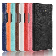 Samsung Galaxy Note 9 Casing Fashion Crocodile Pattern Hard PC PU Leather Back Cover Galaxy Note9 Hard Plastic Case Phone Cover