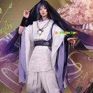 Wanderer Genshin Impact Scaramouche Cosplay Costume Wig Anime Game Balladeer White Kimono Halloween For Women Men