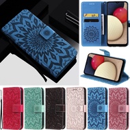 Luxury Casing For Samsung Galaxy A51 5G A71 5G A02s A03s M33 5G M53 5G S10e Sunflowers Wallet Card Slot Soft Leather Flip Skin Protect Stand Cover Case