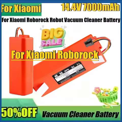 New 5200mAh For Xiaomi Roborock Robot Vacuum Cleaner Battery New 14.4V 5200mAh/7000mAh Replacement H