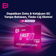 Simkad Prepaid YES FT5G | Sim Only | RM20 50GB | RM30 RM58 Unlimited Data Uncapped Speed 4G 5G