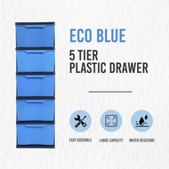 5 Tier ECO Big Storage Plastic Drawer Storage Cabinet Drawer Cabinet Clothes Drawer Laci Plastik Rak