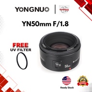 YONGNUO 50MM F1.8 CANON  / YONGNUO 50MM F1.8 NIKON / YONGNUO 50MM F1.8 SONY Autofocus Lens Free UV F