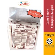 Lazat Springroll / Popia Gulung Potatoes Frozen (20pcs x 6 Packs x 400g)