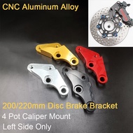 40mm Mount 4 Pot Motorcycle Brake Caliper Bracket Adapter – Fits 27mm Fork, 200/220mm Disc (For RPM/