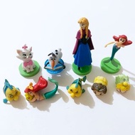 (整圖)日本 迪士尼 (美人魚、比目魚、瑪麗貓、安娜、雪寶、貝兒)公仔