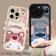 Casing Case Phone For OPPO F11 f9 find X3 x5 r11 s r15 r17 Reno 2 3 4 5 6 7 7z 8 10 8t Pro Plus Cappuccino Cute cartoon couple shell