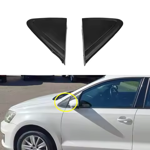 Car Wing Door Side Rearview Mirror Triangle Trim Cover Molding Corner Panel for VW Polo Sedan 2010-2