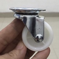 1.5" inch white nylon wheel Nilon 1.1/2" nylon wheel 1-1/2" steering wheel display case wheel 1.5 in