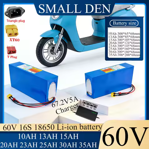 60V 10Ah 13Ah 15Ah 20Ah 23Ah 30Ah 35A 18650 Lithium battery pack For 2500W electric motorcycle scoot