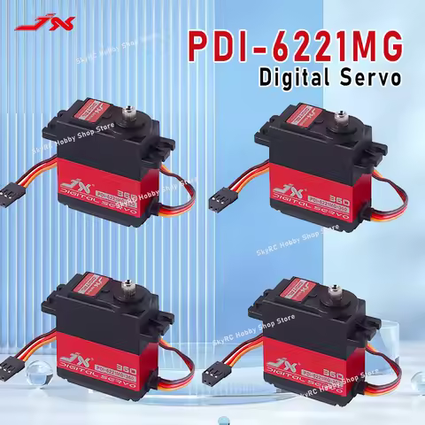 4PCS JX PDI-6221MG Digital Servo - 20kg Large Torque Metal Gear Coreless for RC Car Crawler Boat Hel