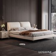 เตียงนอน เตียงนอน 6 ฟุต 5 ฟุต italian leather bed bedroom furniture