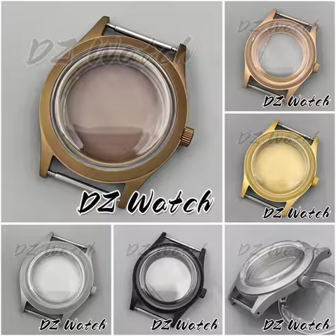 DZ 36MM 39MM Domed K1 Mineral Glass Sandblasted Matte Watch Case Fit NH35 NH36 ETA2824 PT5000 Automa