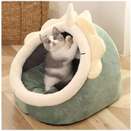 😻Pet Cat😽 บ้านแมว ที่นอนสัตว์เลี้ยง ที่นอนแมว เบาะโดมที่นอนแมวแบบกึ่งปิด นอนสบา ยนุ่มนิ่ม Lazycat ที่นอนสัตว์เลี้ยง ที่นอนแมว เตียงแมว เบาะโดมที่นอนแมวแบบกึ่งปิด นุ่มสบาย ด้านล่างมีกันลื่น