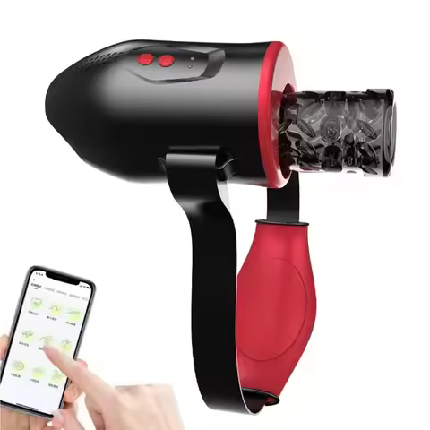 New APP Bluetooth Control Wearable Auto Male Masturbator with 6 Thrusting Vibrating Masturbation Str