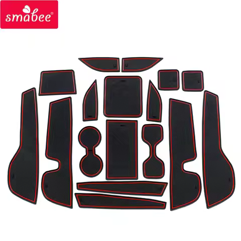 Smabee Car Gate Slot Mat for Mitsubishi Outlander 2023 + Anti-Slip Door Groove Cup Pad Non-Slip Coas