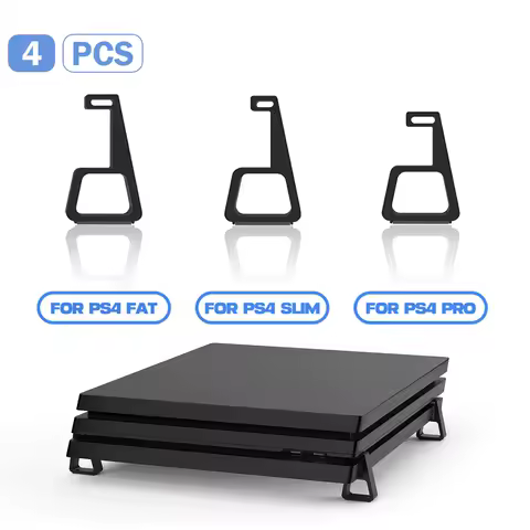 Horizontal ABS Bracket for PS4 PS4 Slim PS4 Pro Game Console Holder with Anti-Slip Design Cooling St