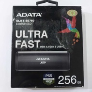 ADATA 256GB portable external SSD likenew