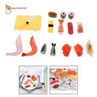 gamchiano Children Simulation Food Japanese Food Pretend Toys Pretend Sashimi Simulation Set