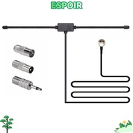 IESPOIRHA Radio Antenna, 75Ohm Stereo FM Dipole Aerial, Portable Universal Plug Play Aerial Connecto