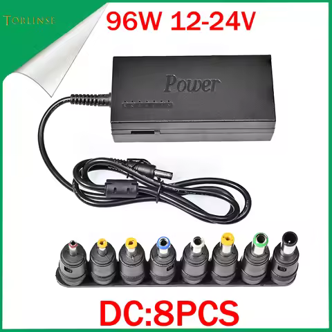DC 12V/15V/16V/18V/19V/20V/24V 4A 96W Laptop AC Universal Power Adapter Charger for ASUS DELL Lenovo