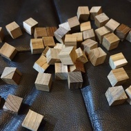 Teak wood cube blocks measuring 1.5cm x 1.5 cm (small size)