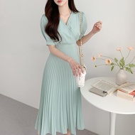 summer Sage green party long gown dress for woman casual cocktail dress formal elegant church dress